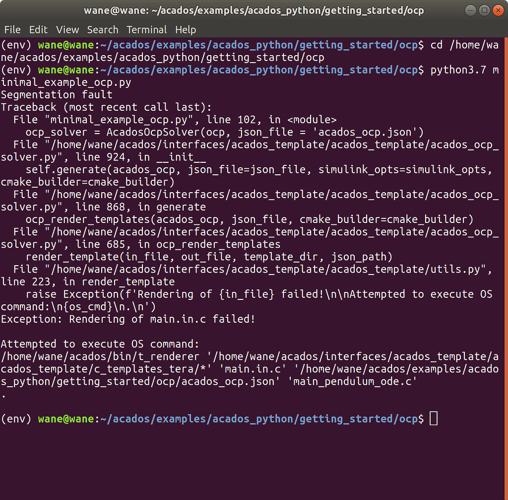 Problem of installing Python Interface - User Questions - acados forum