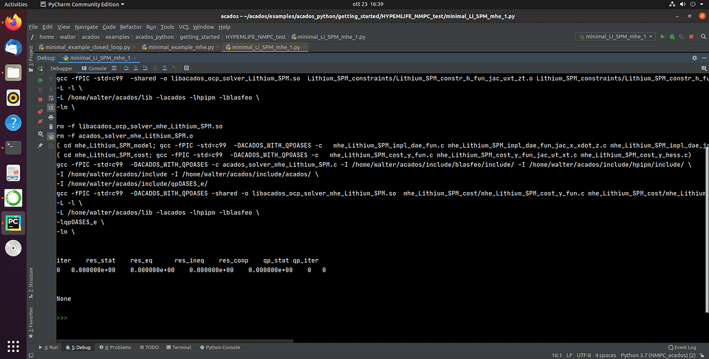 MHE solver always returns sqp_iter=0 - User Questions - acados forum